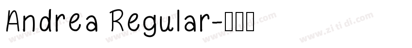 Andrea Regular字体转换
